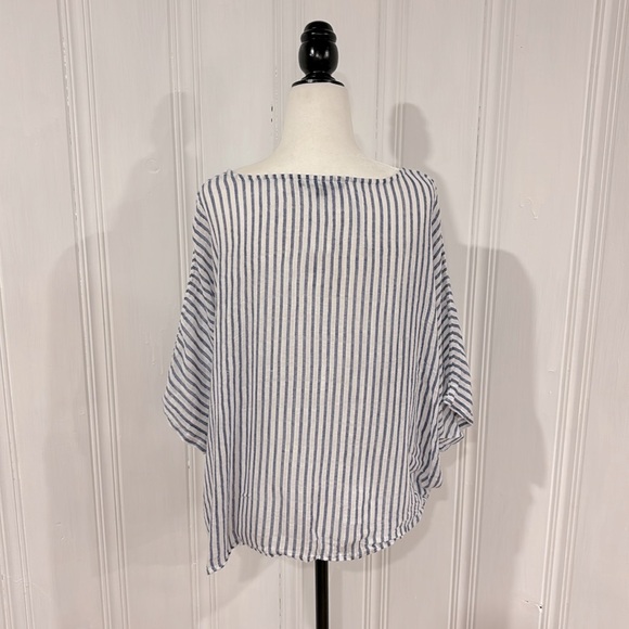 Oversized CHARLIE B blue and white striped shirt - Picture 3 of 8